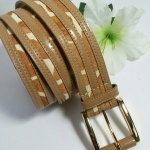Genuine leather belt/ calfskin / size M/L